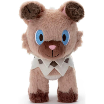 Officiële Pokemon knuffel Rockruff KutaKutaTatta 22cm lang Takara tomy (small)